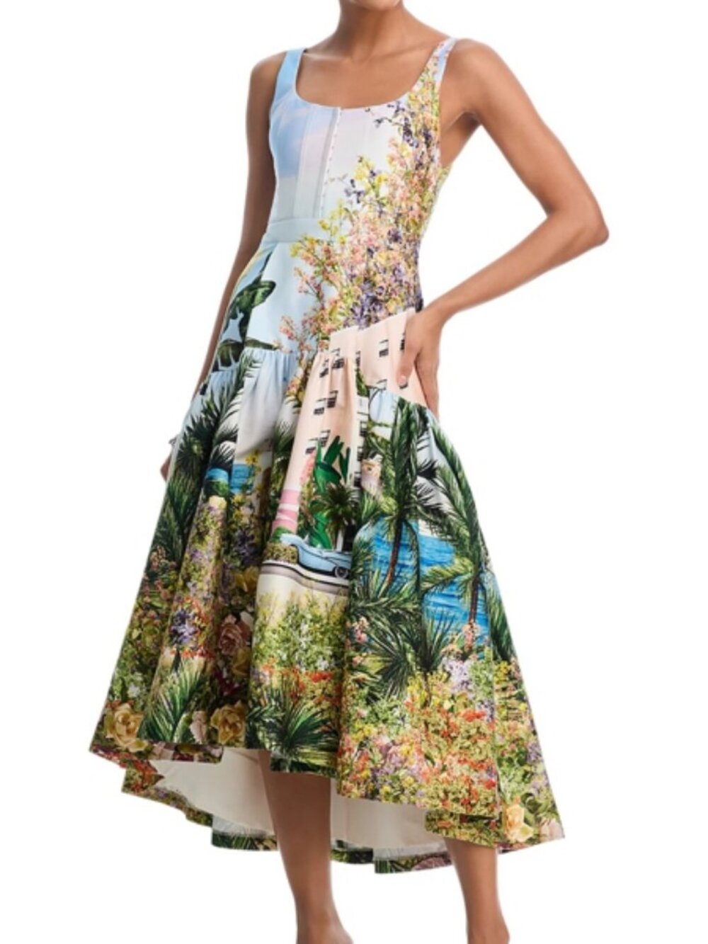 Alice and Olivia Diana Sleeveless Dress - Exclusive